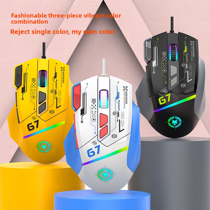 Gaming Keyboard 1 Hand - G6 Kabelgebundene Gaming-Maus 128000DPI ChipA826 RGB