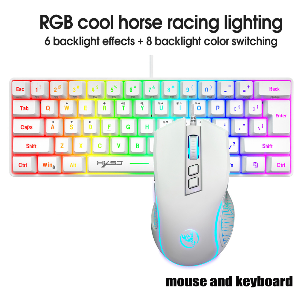 Gaming Keyboard Mouse Combo - Tastatur- und Maus-Set Gamer-Tastaturen-Kombos 60% PC-Tastatur
