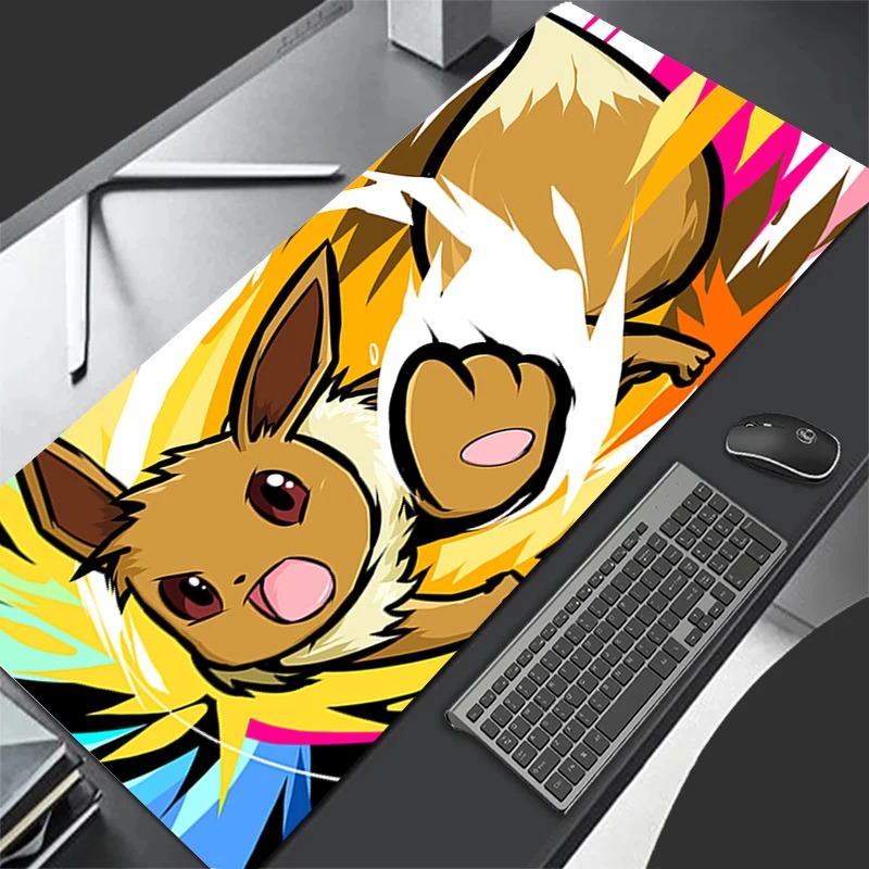 Gaming Keyboard Best - P-Pokemon Eevee Anime Gaming-Mauspad, erweiterte rutschfeste