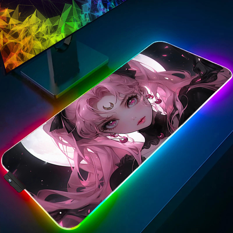 Gaming Keyboard No Rgb - RGB Großes Mauspad Gamer-Tastatur LED-Mauspad Rosa