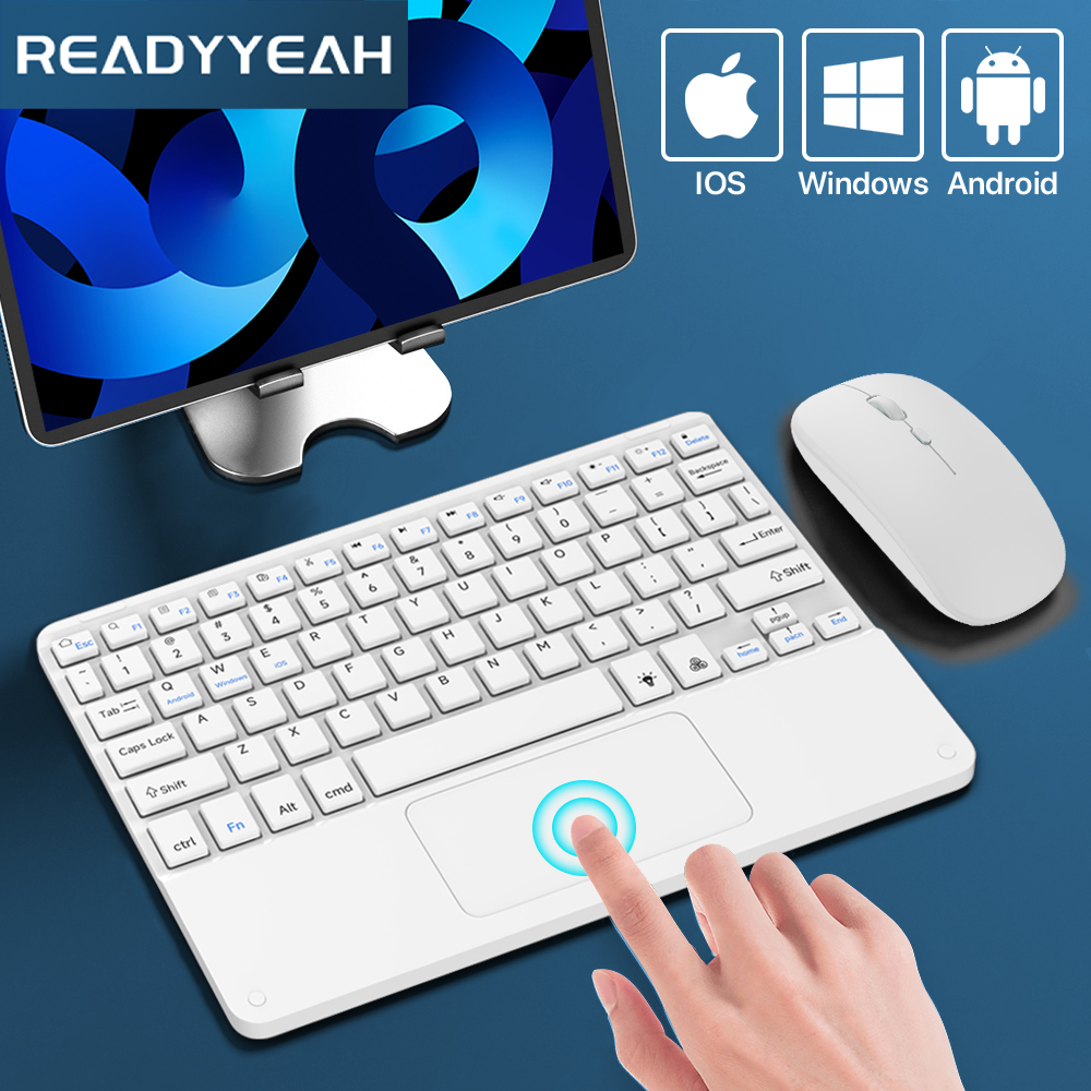 Gaming Keyboard And Mouse Wireless - Touchpad Drahtlose Tastatur und Maus Bluetooth
