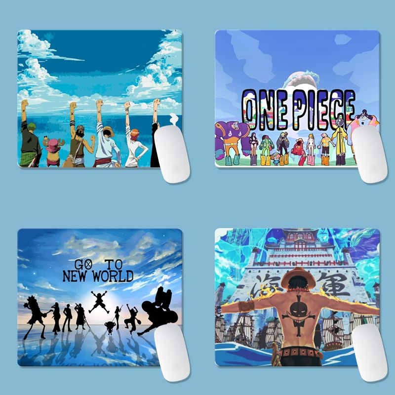 Gaming Keyboard Mouse - One Piece Kreatives Anime-Cartoon-Mauspad Personalisierte Tastatur-Schreibtischunterlage