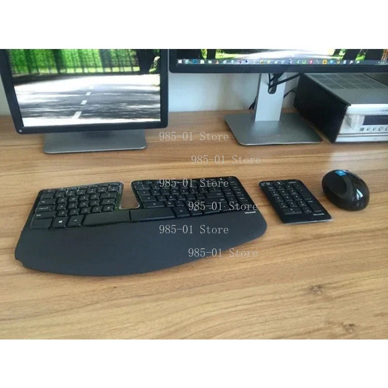 Gaming Keyboard And Mouse Wireless - Kabelloses Tastatur- und Maus-Set, Ergonomisches Desktop-Combo