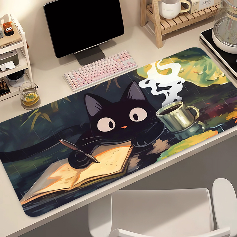 Gaming Keyboard Mouse - Kawaii Black Cat Silikon Soft Gaming