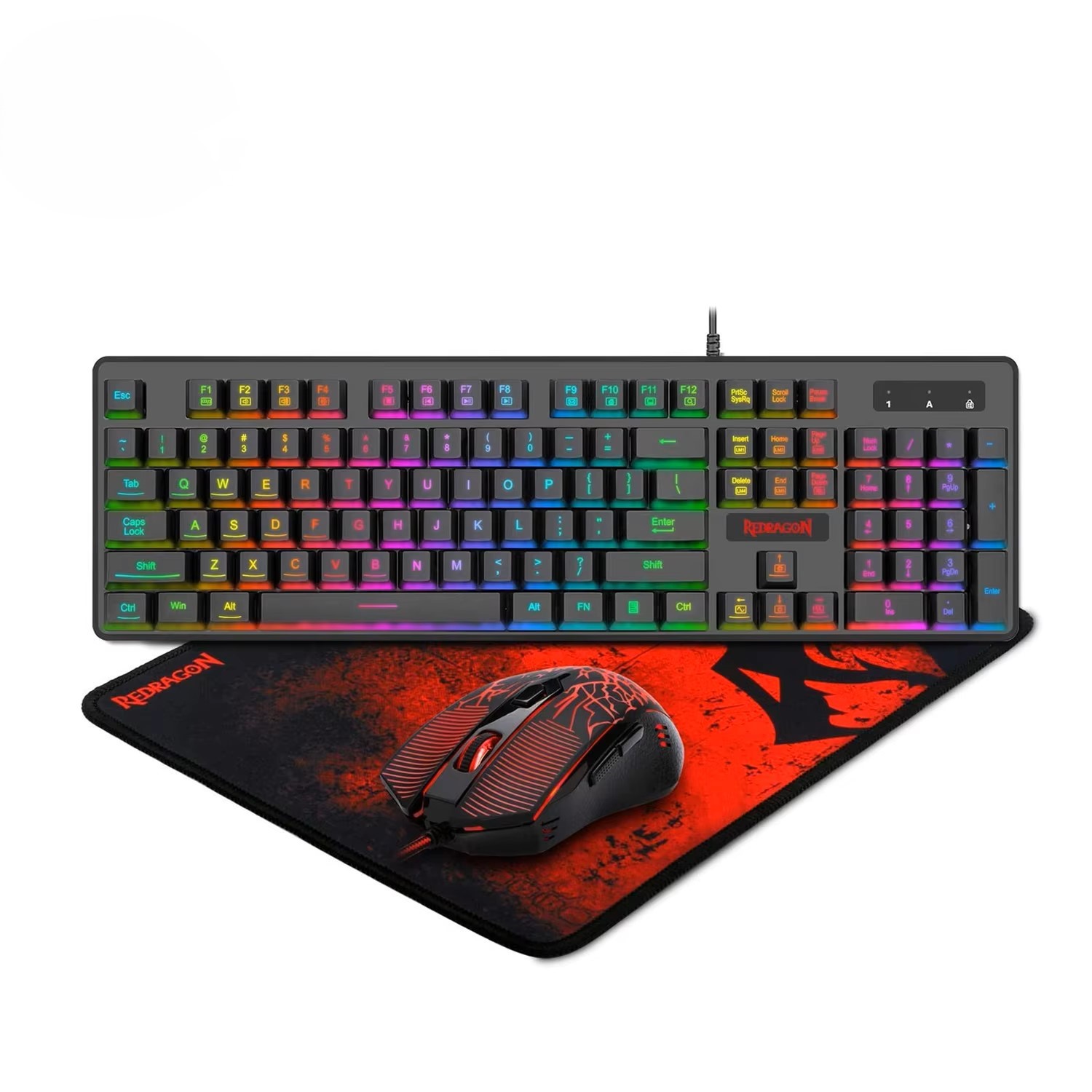 Gaming Keyboard Mouse Combo - Redragon S107 RGB Gaming-Tastatur & Maus-Set