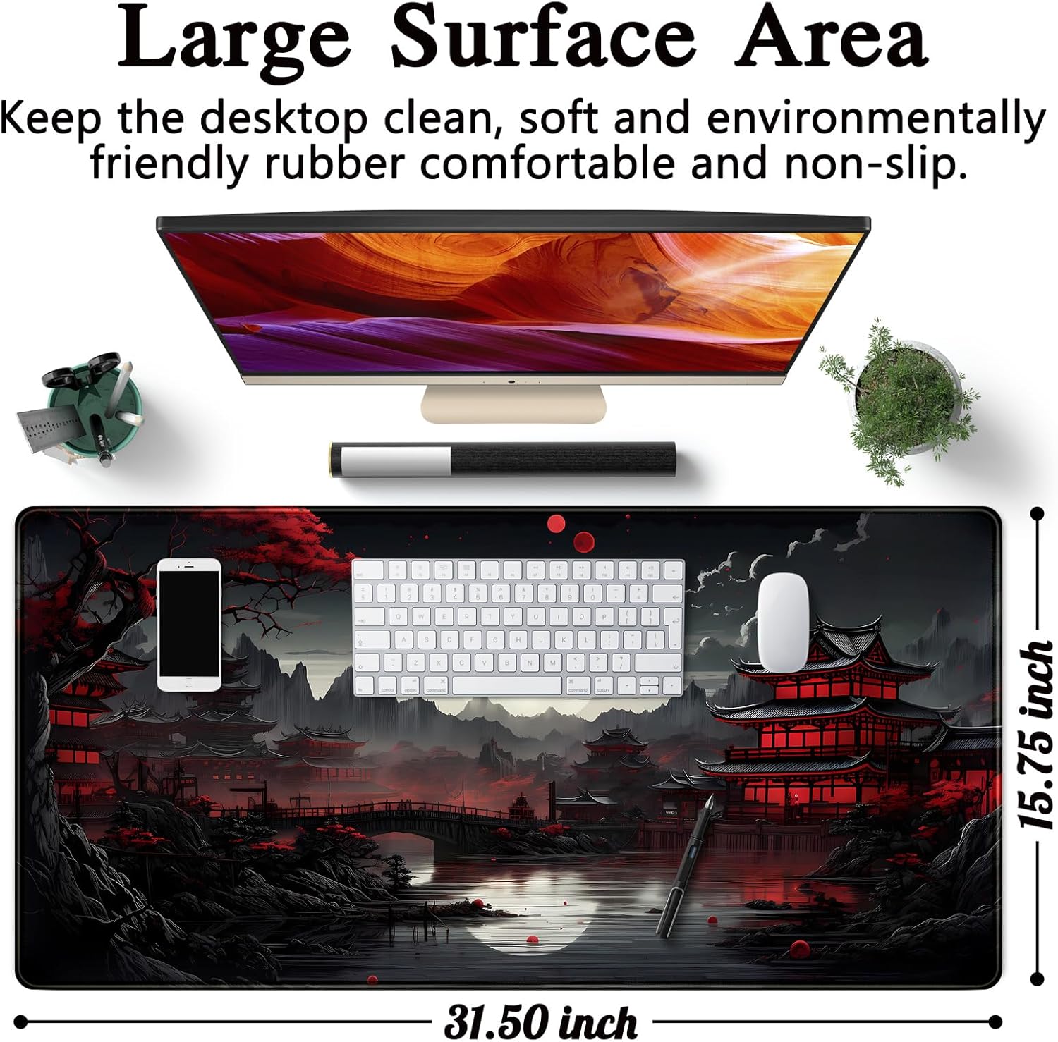 Japanische Schreibtischunterla – Gaming Keyboard Mouse Bewertung und Preis