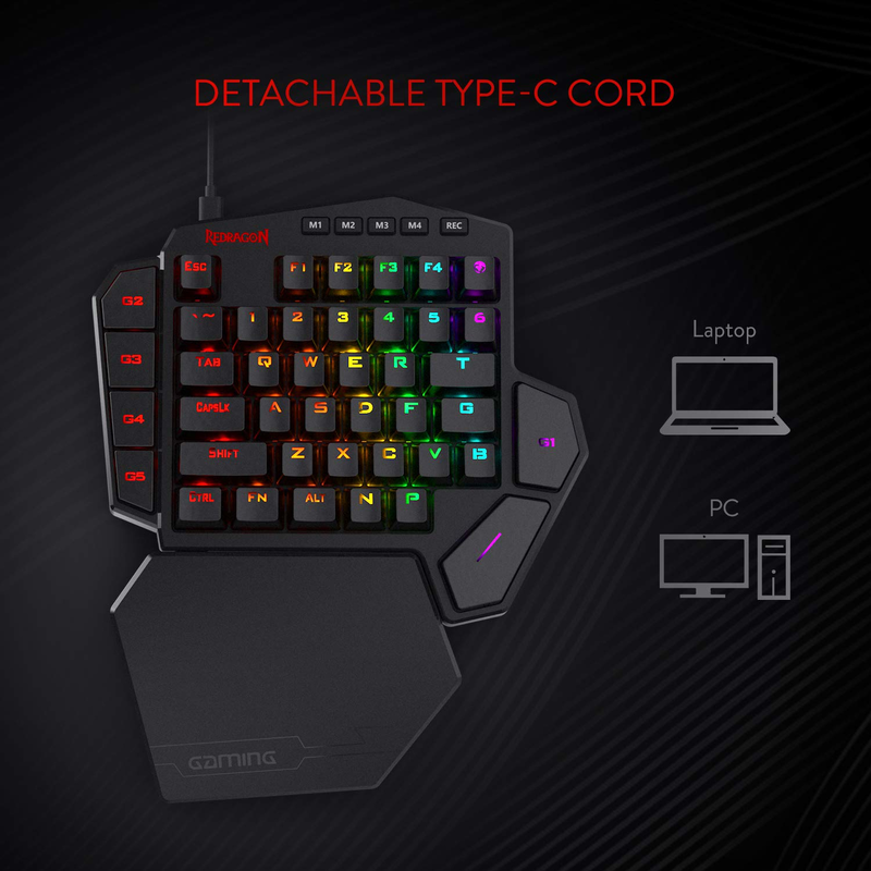 Redragon K585 DITI Einhändige  – Gaming Keyboard Half Bewertung und Preis