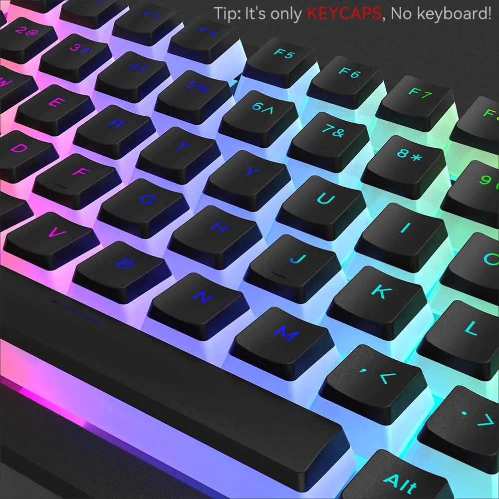 Neue Pudding-PBT-Tastenkappen, – Gaming Keyboard Half Bewertung und Preis