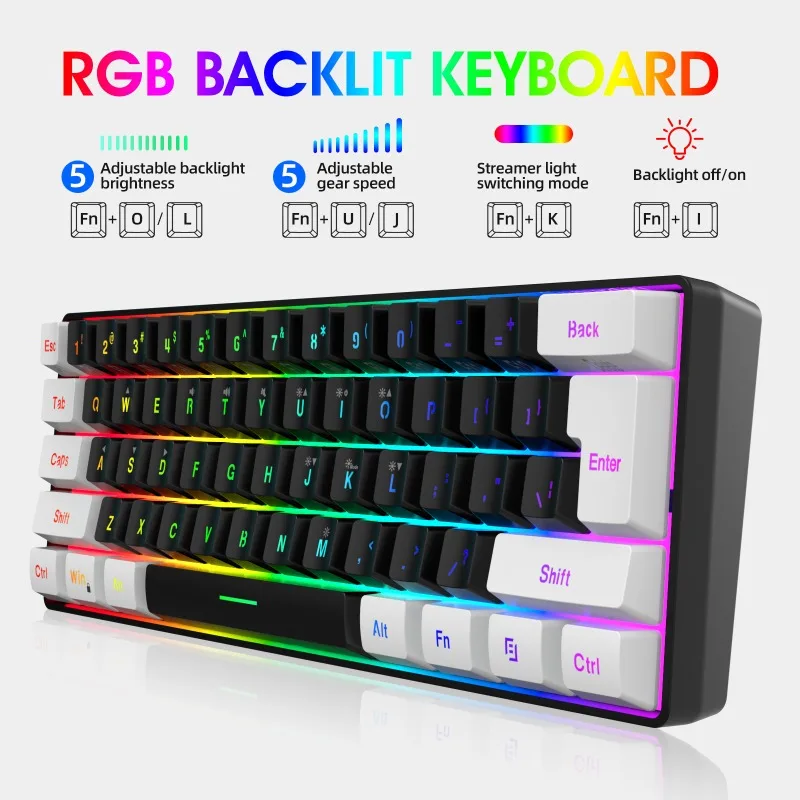 Tastatur und Maus 60% Computer – Gaming Keyboard Mouse Combo Bewertung und Preis