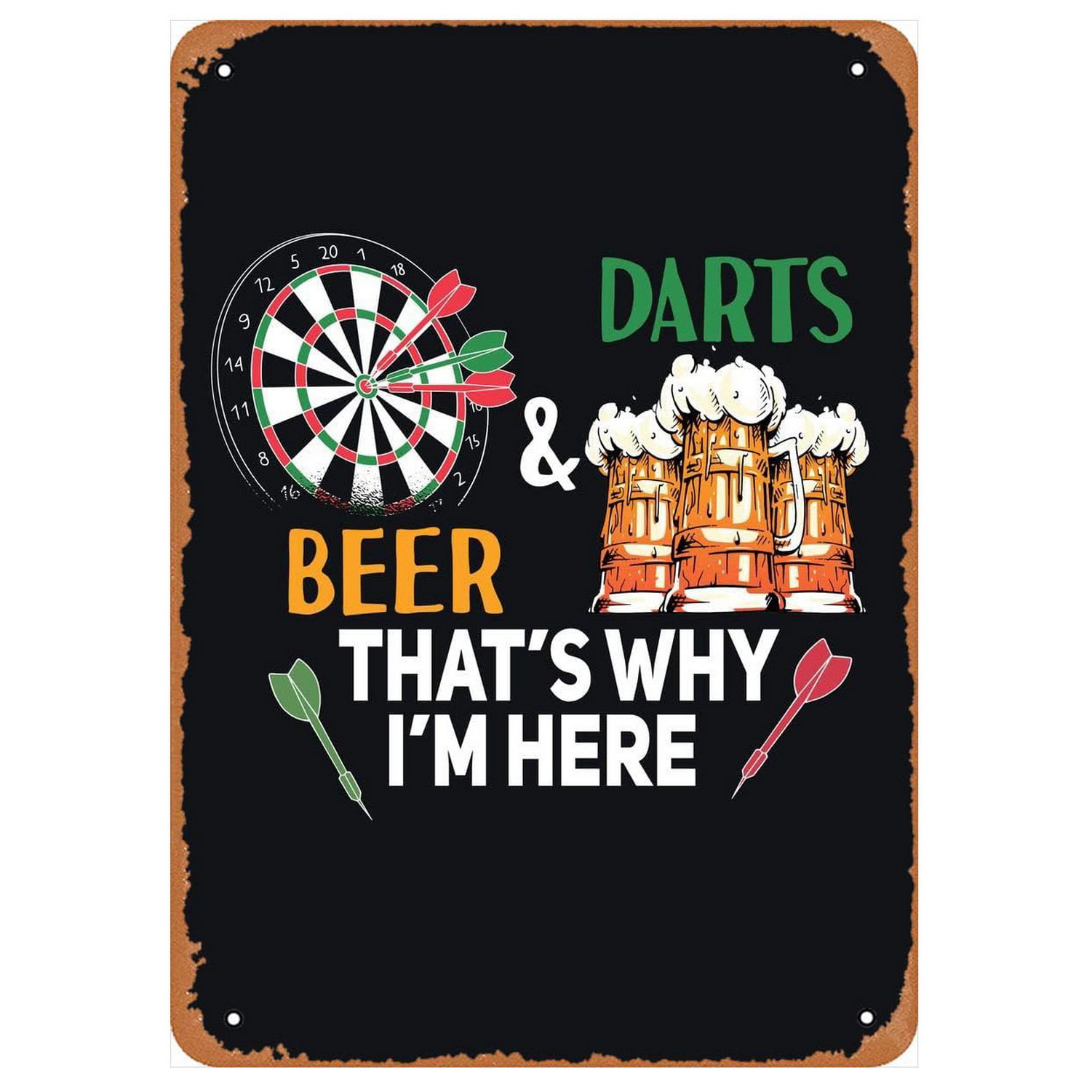 Vintage Darts & Bier Blechschi – Brass Weight Plate Bewertung und Preis