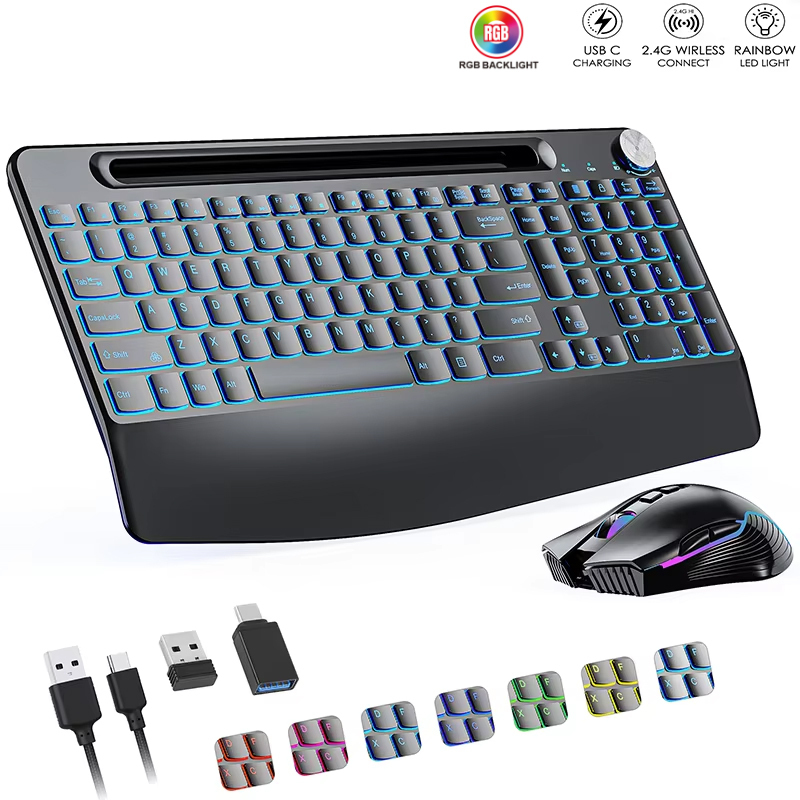 2,4 G & Typ-C kabellose Tastat – Gaming Keyboard Mouse Combo Bewertung und Preis