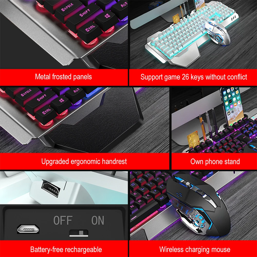 K680 wiederauf ladbare 2,4g dr – Gaming Keyboard Mini Bewertung und Preis