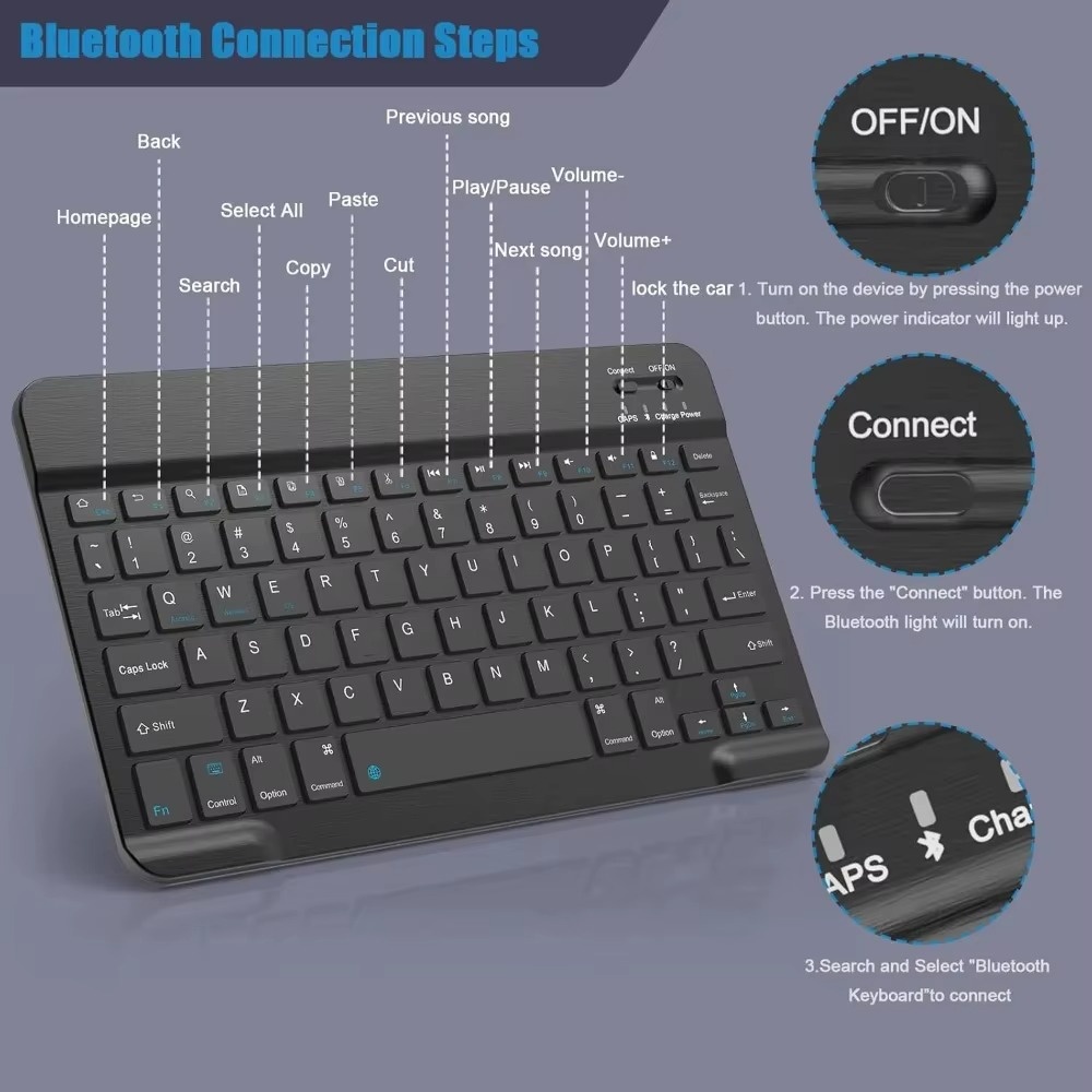 Bluetooth 5.0 Drahtlose Tastat – Gaming Keyboard Mini Bewertung und Preis