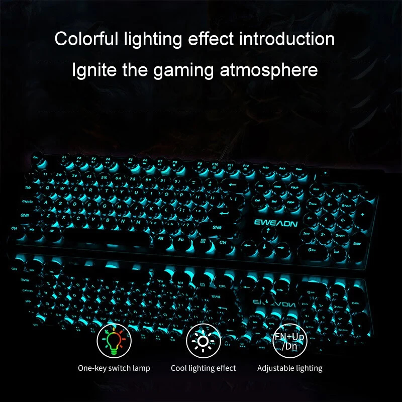 Retro Punk Mechanisches Tastat – Gaming Keyboard Mouse Bewertung und Preis