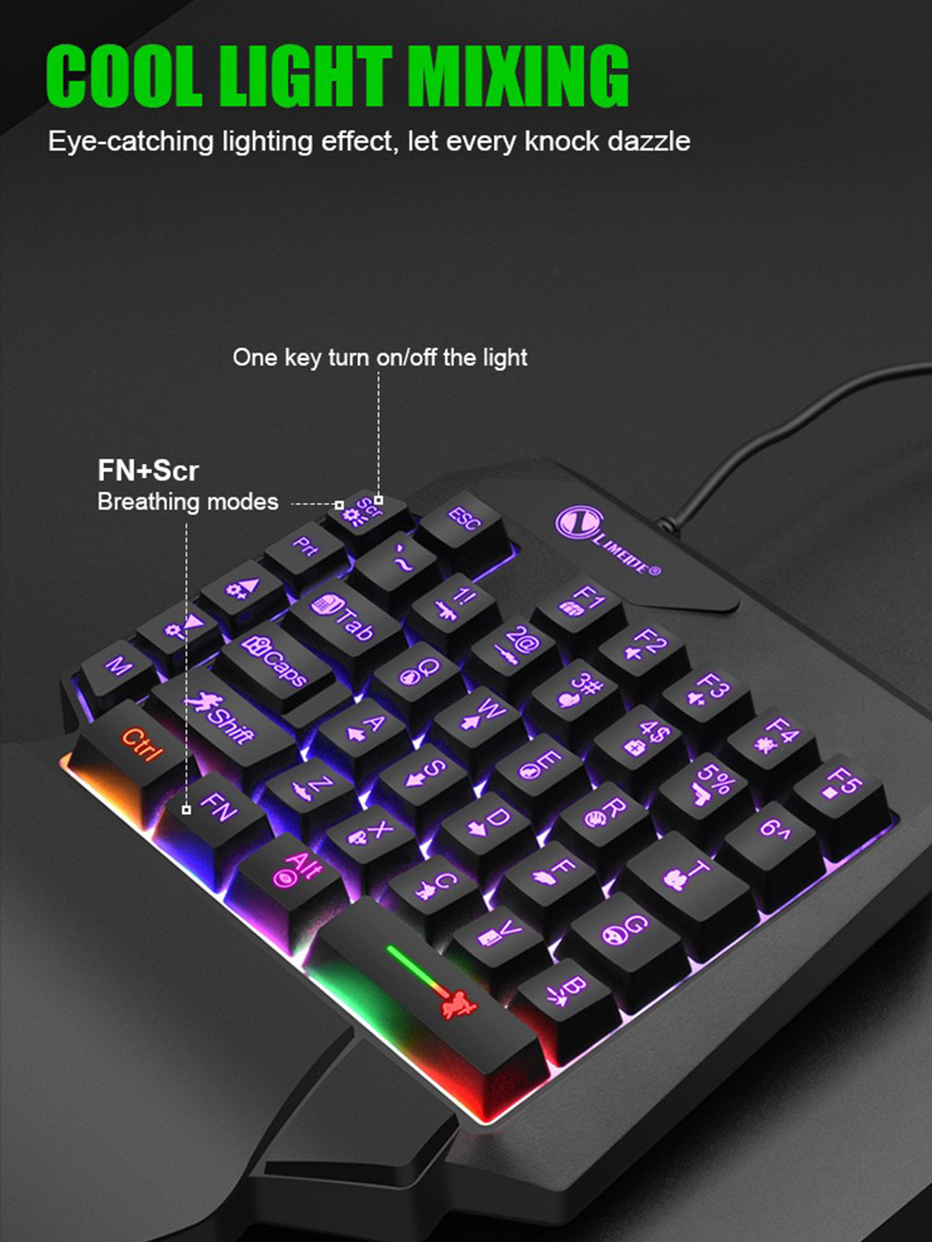 Mechanische Einhand-Gaming-Tas – Gaming Keyboard Half Bewertung und Preis