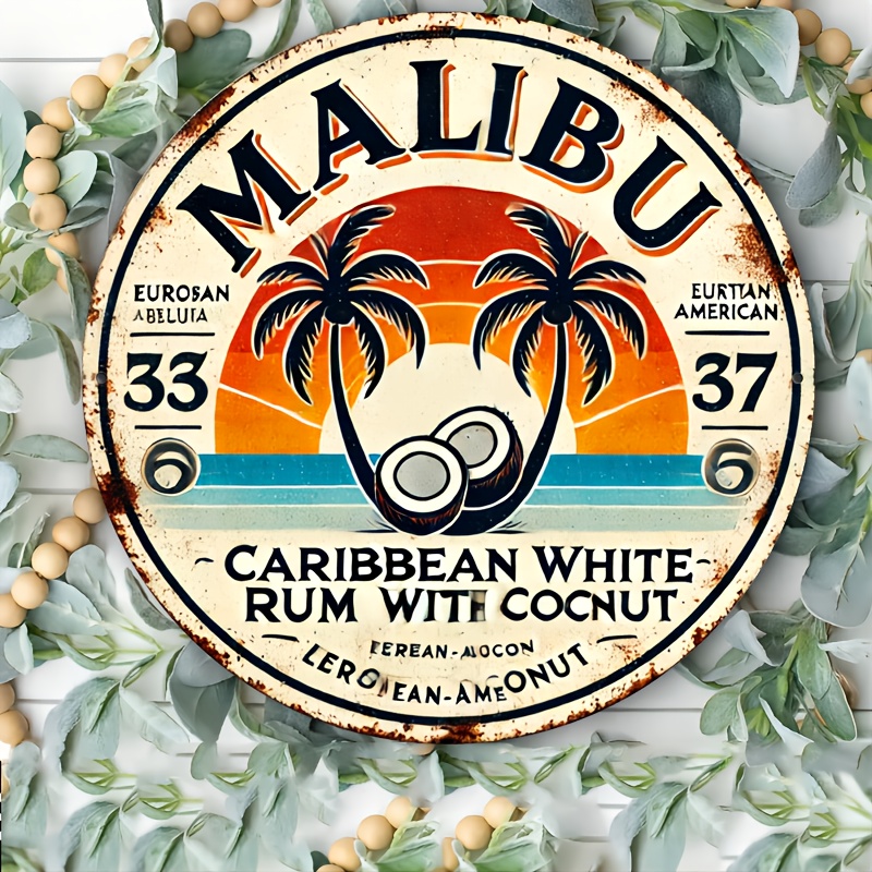 Vintage Malibu Rum Coconut Alu – Brass Weight Plate Bewertung und Preis