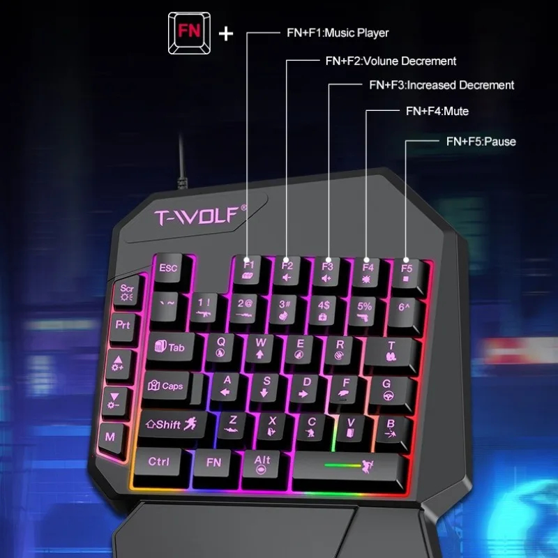 5-in-1-Set, 35 Tasten, einhänd – Gaming Keyboard 1 Hand Bewertung und Preis