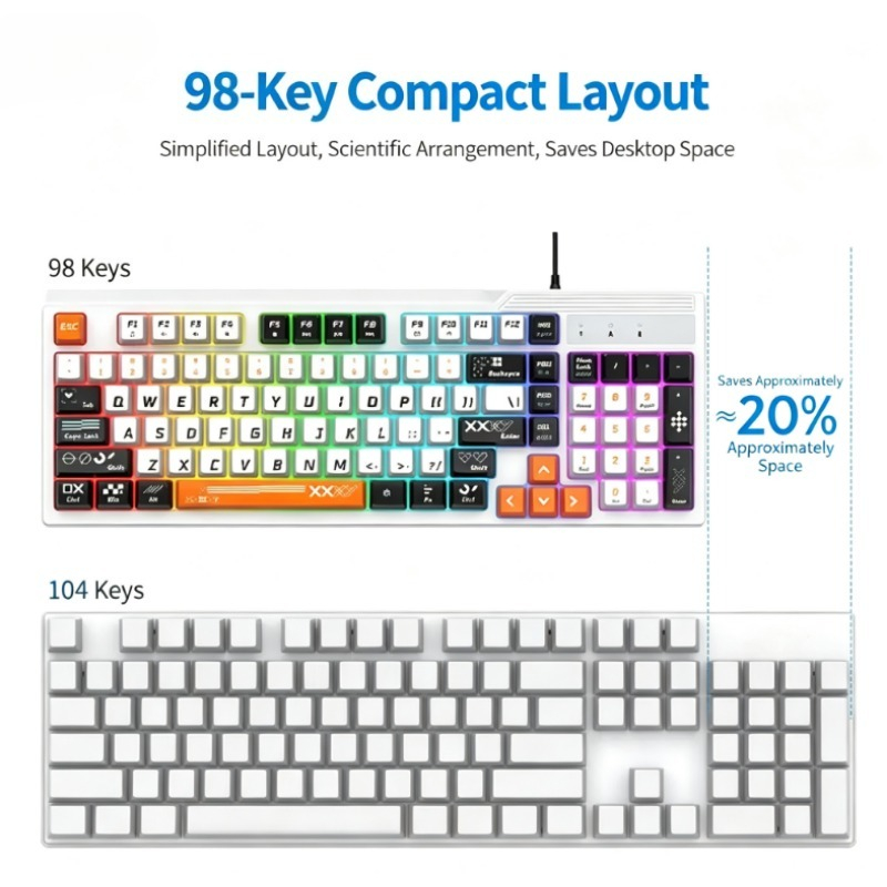 K8pro 3-in-1 Gaming-Kombi-Set: – Gaming Keyboard Mouse Combo Bewertung und Preis