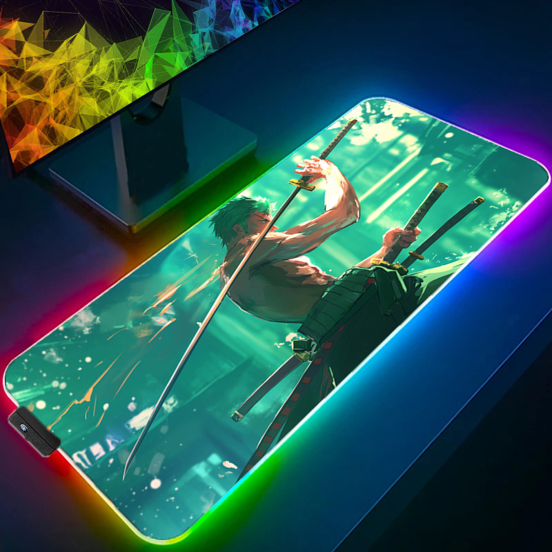 ONE PIECE Zoro Mauspad RGB Gam – Gaming Keyboard No Rgb Bewertung und Preis