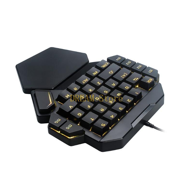 Einhand-RGB-Leuchthintergrundb – Gaming Keyboard Half Bewertung und Preis