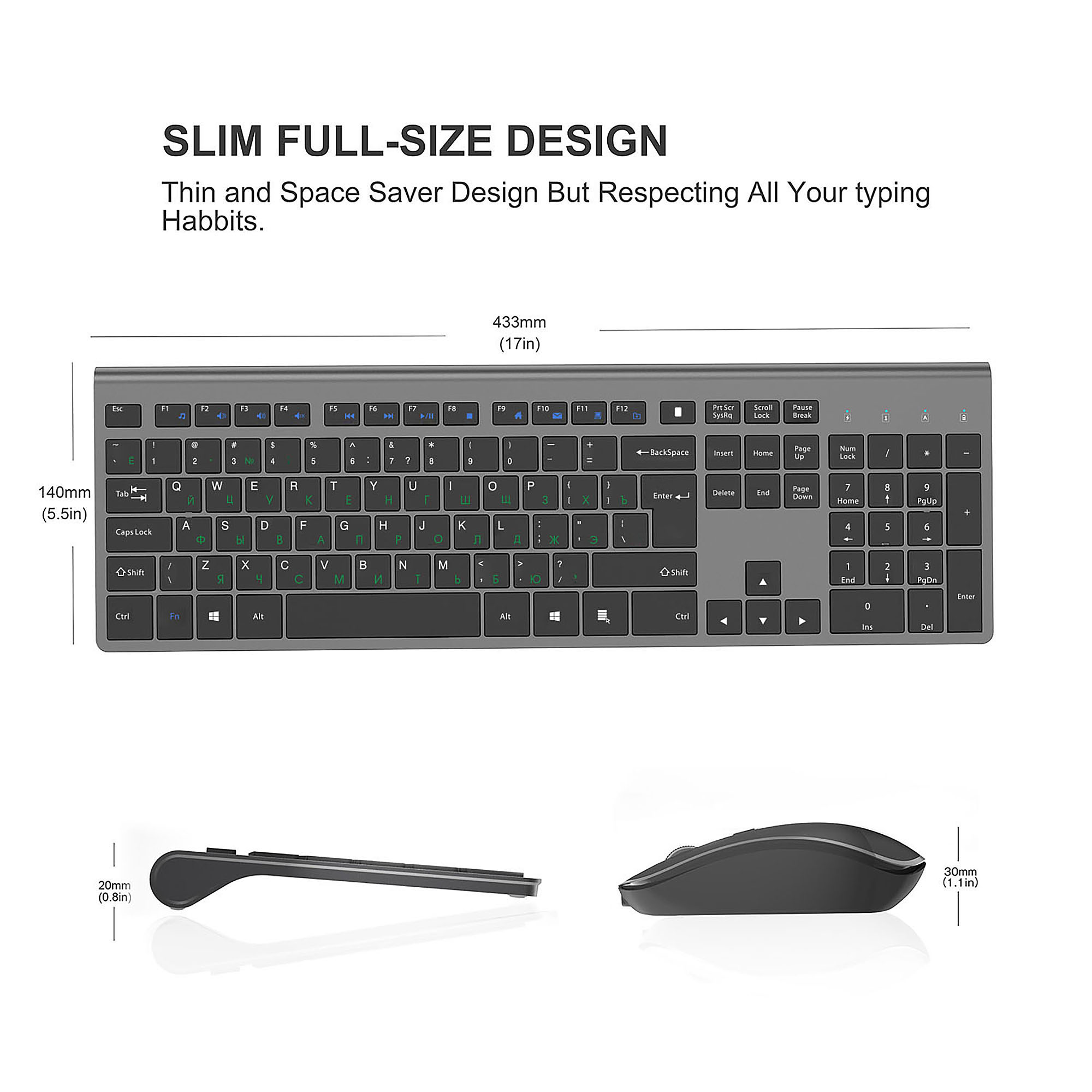2,4G Wiederaufladbare Drahtlos – Gaming Keyboard And Mouse Wireless Bewertung und Preis