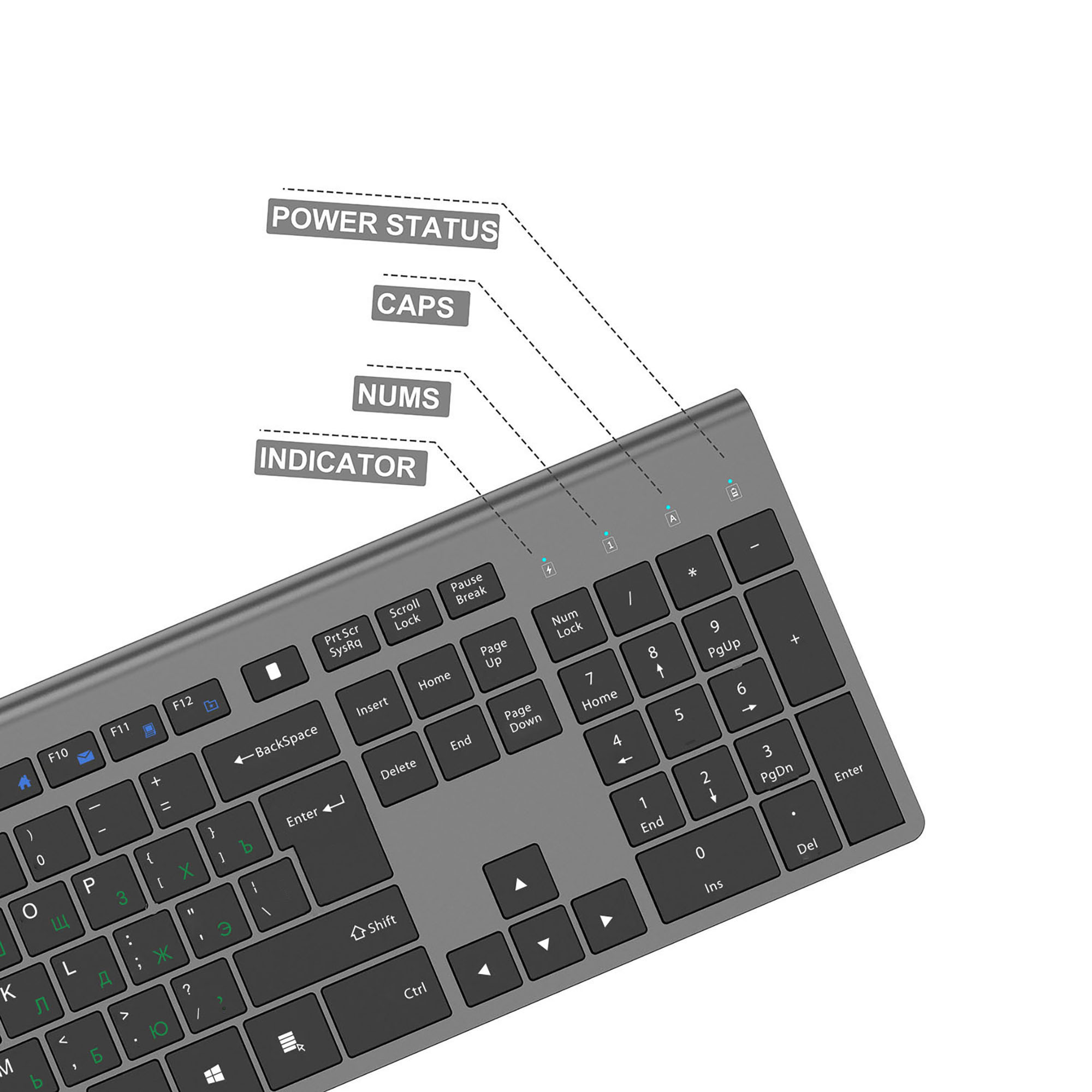 2,4G Wiederaufladbare Drahtlos – Gaming Keyboard And Mouse Wireless Bewertung und Preis