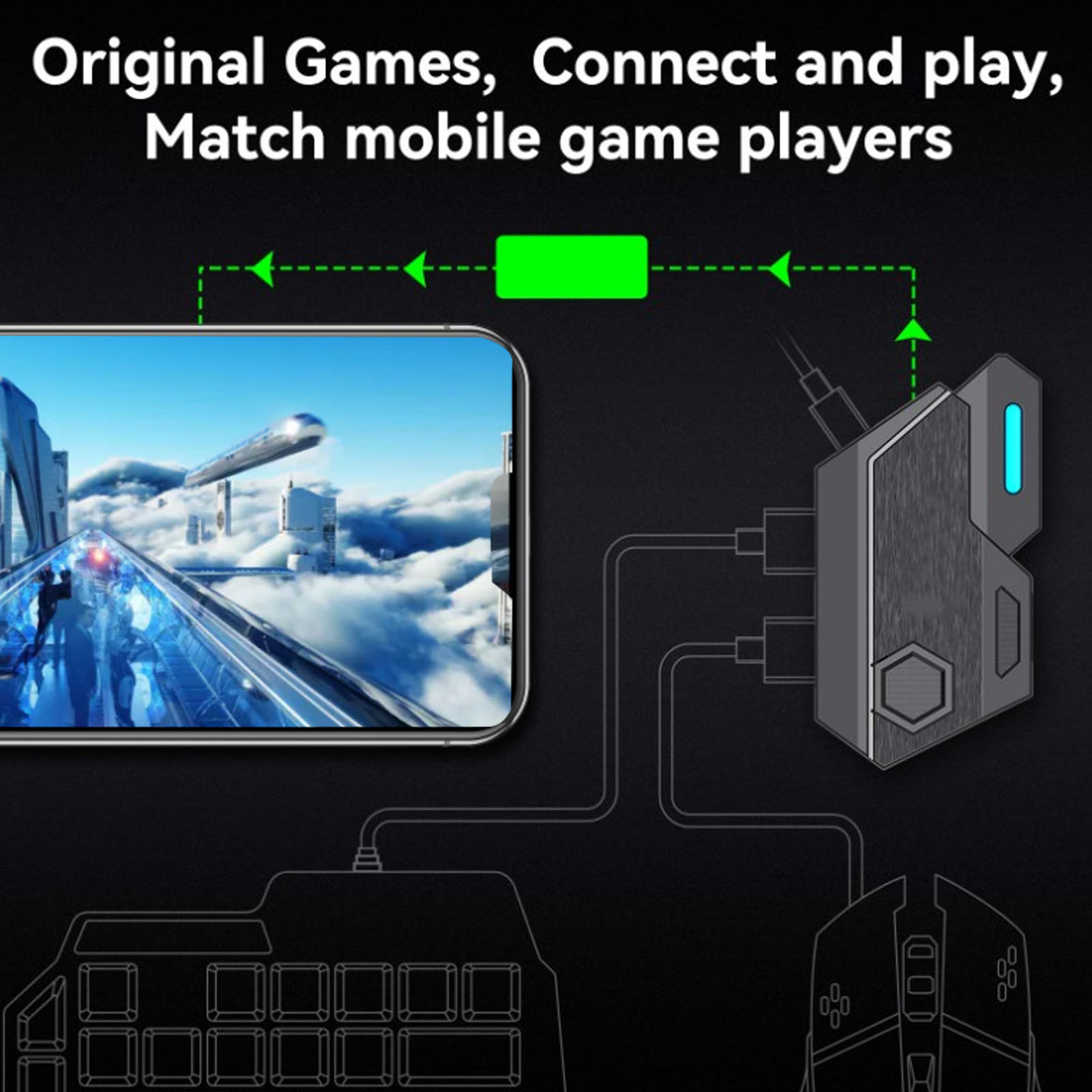 Handy-Spiel-Kombinationspaket, – Gaming Keyboard Hand Bewertung und Preis