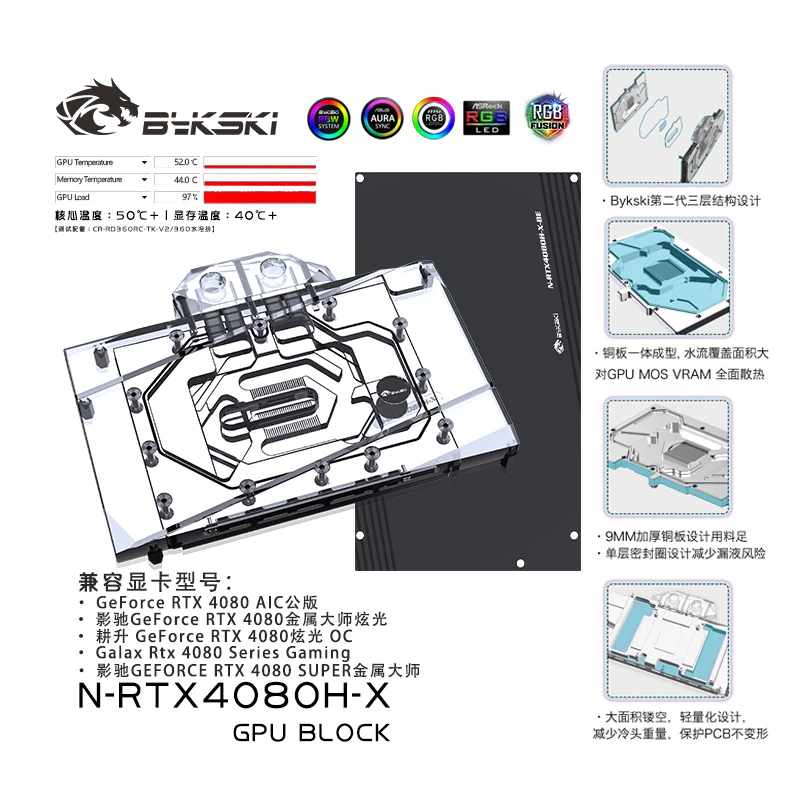 Bykski GPU-Wasserblock für NVI – Nvidia Vga Rtx 4080 Bewertung und Preis